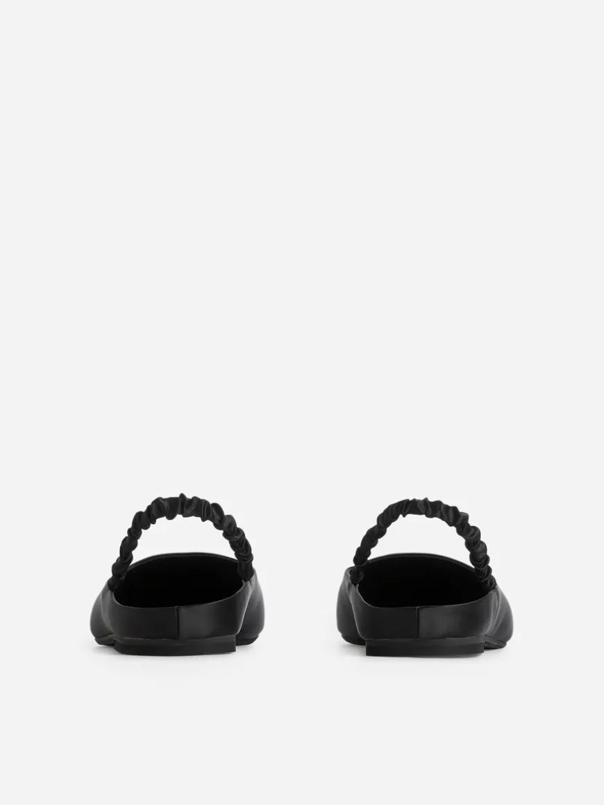 Slingback Satin Flats