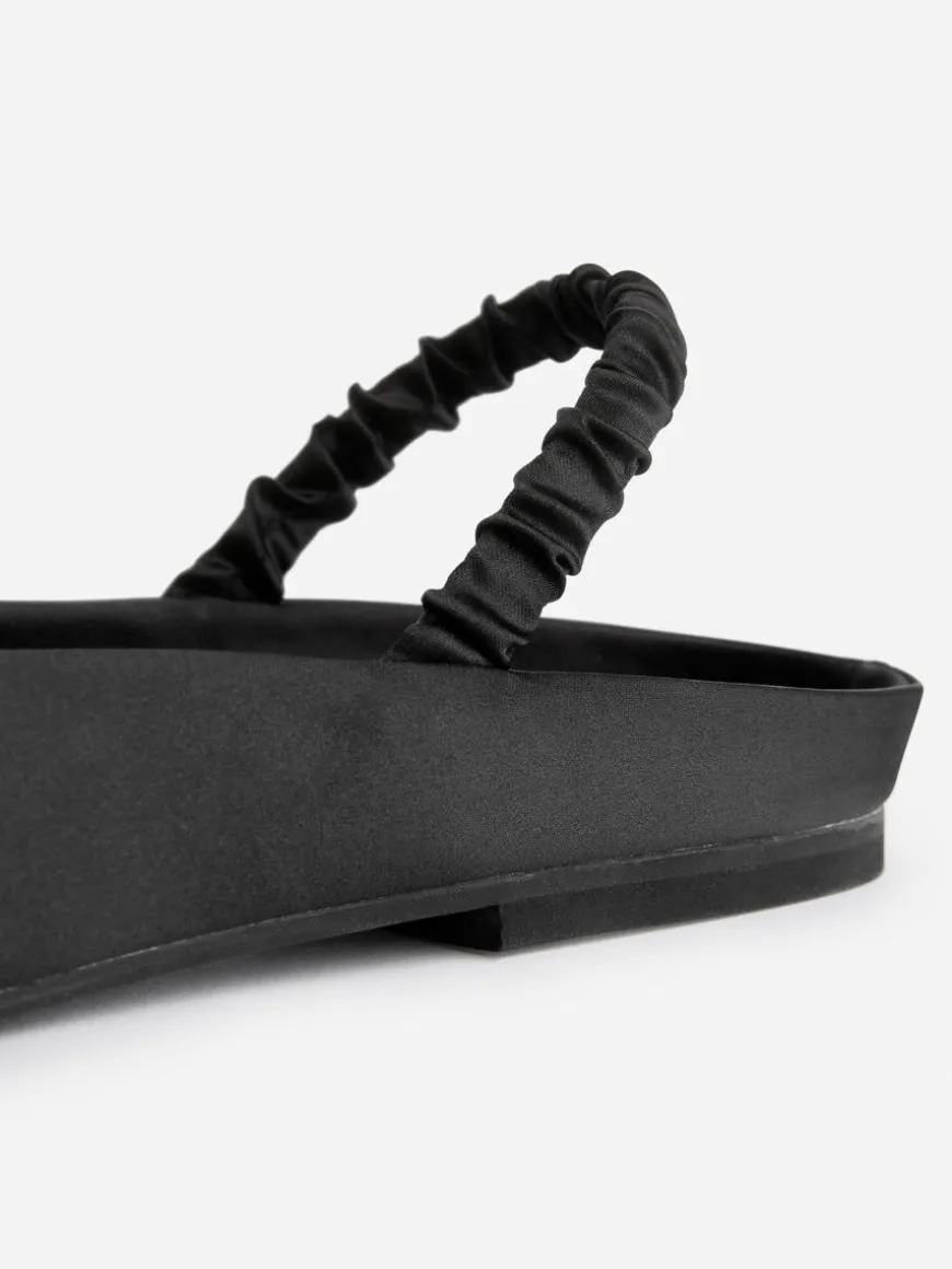 Slingback Satin Flats
