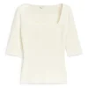 Square-Neck Rib Top