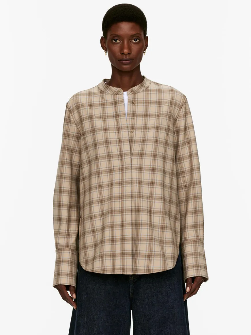 Stand- Collar Shirt