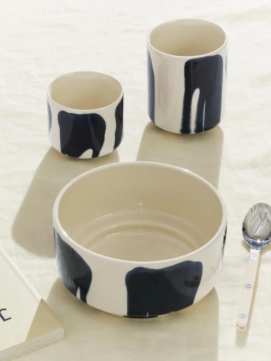 Stoneware Cups Set Of 2