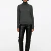Straight Leather Trousers