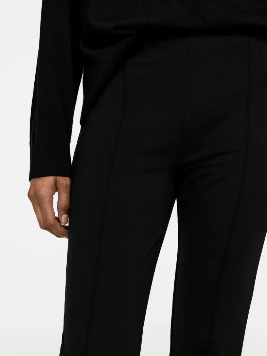 Stretch Zip-Detail Trousers