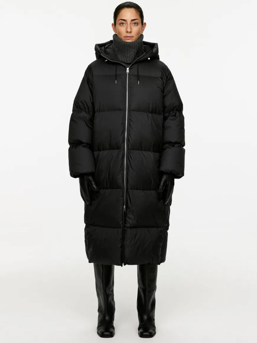 Upcycled Down Long Coat