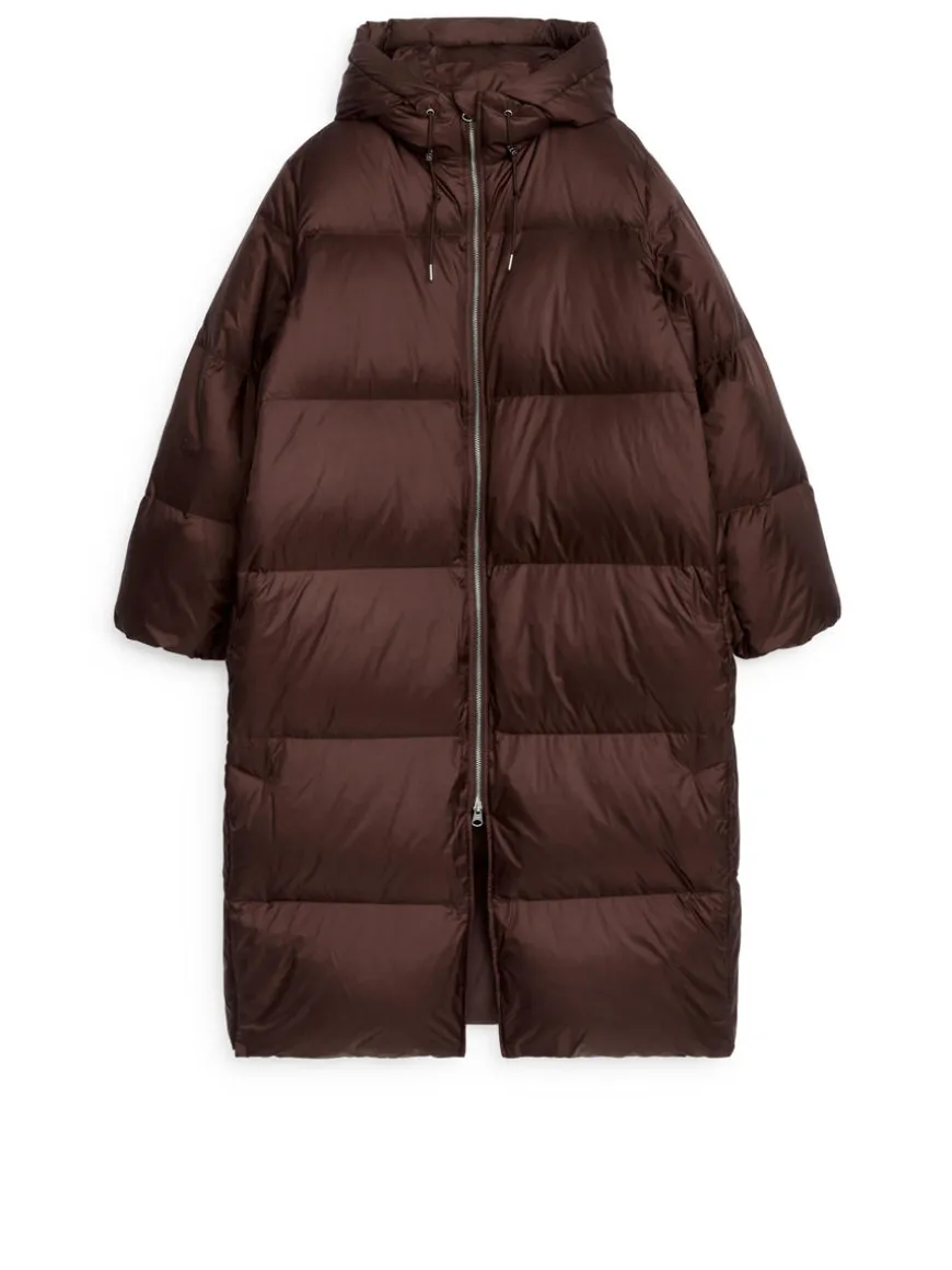 Upcycled Down Long Coat