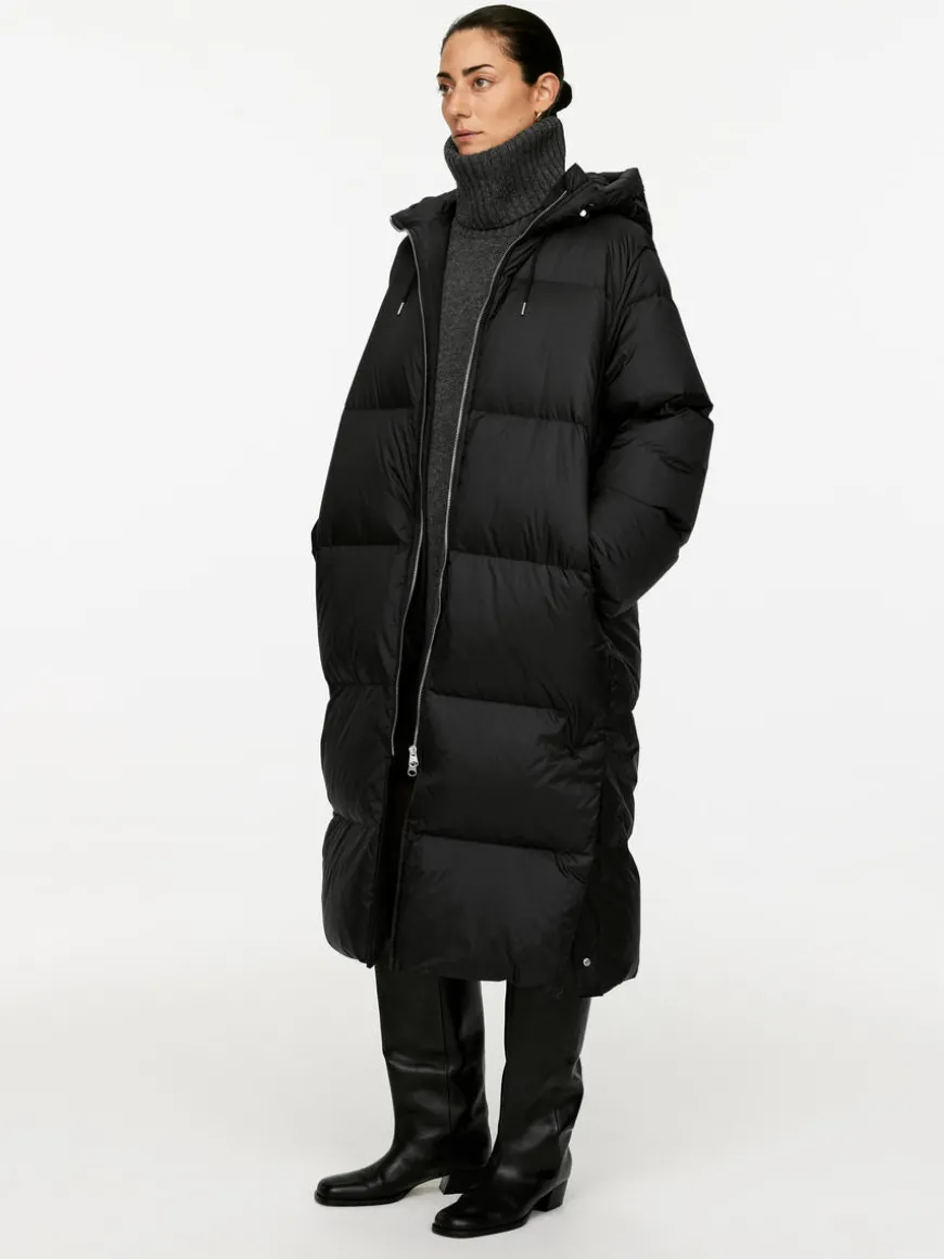 Upcycled Down Long Coat