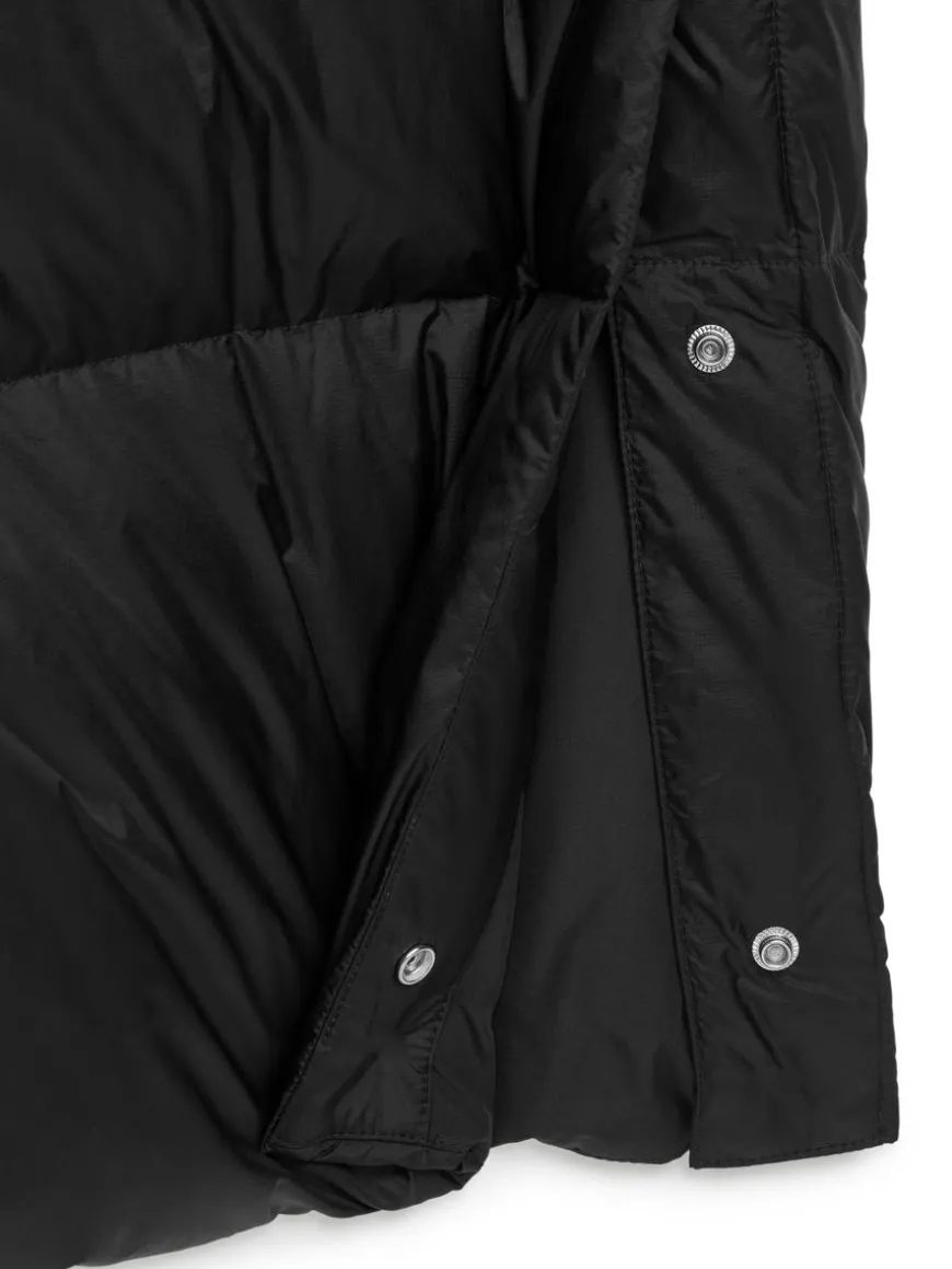 Upcycled Down Long Coat