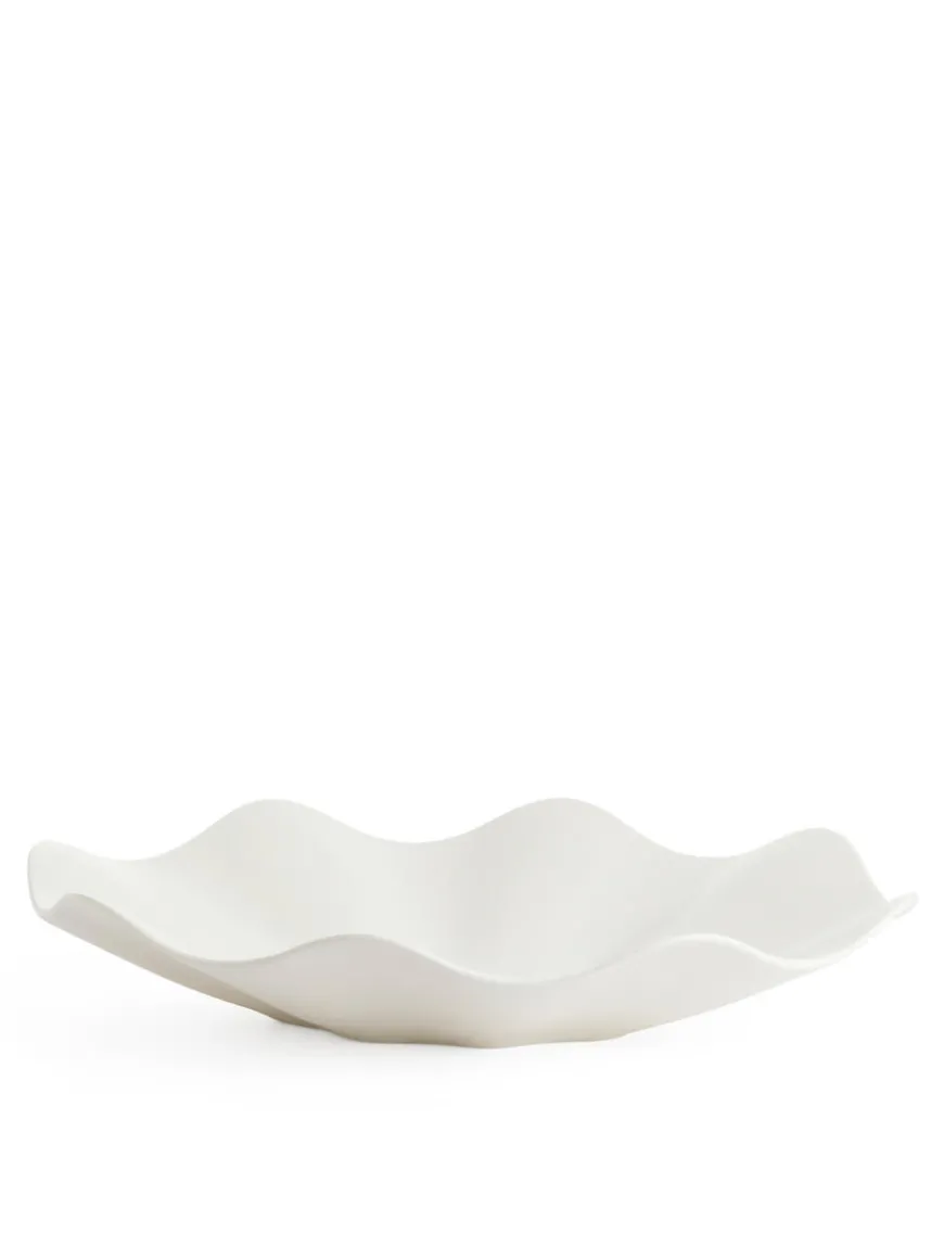 Wavy Stoneware Bowl