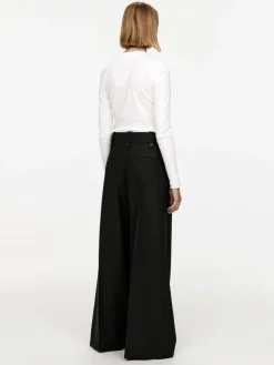 Wide Twill Trousers