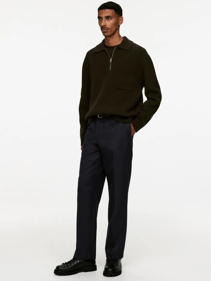 Wide Wool Trousers