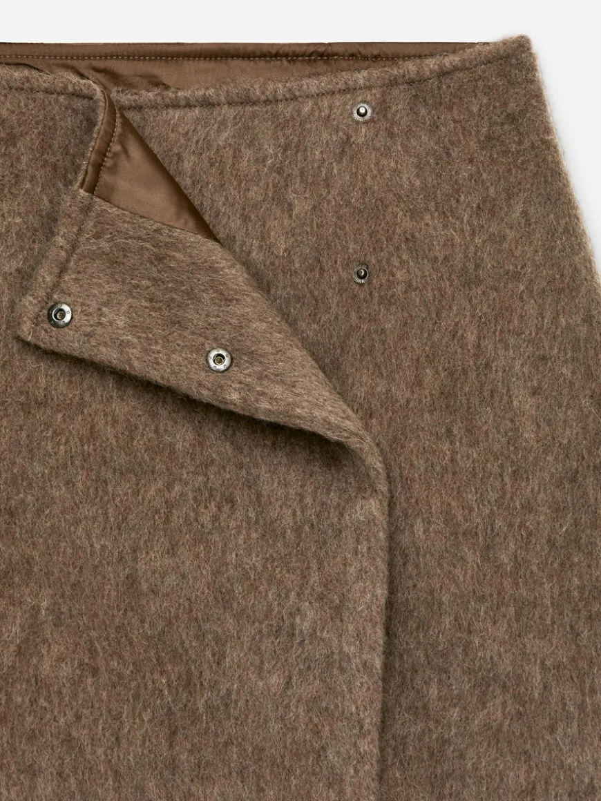 Wool-Blend Mini Skirt