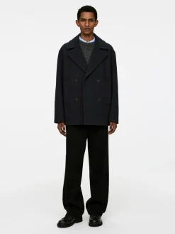 Wool-Blend Pea Coat