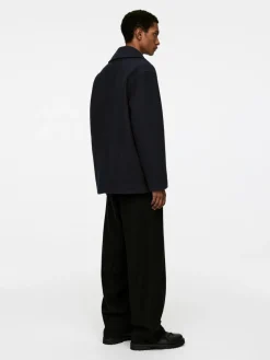 Wool-Blend Pea Coat